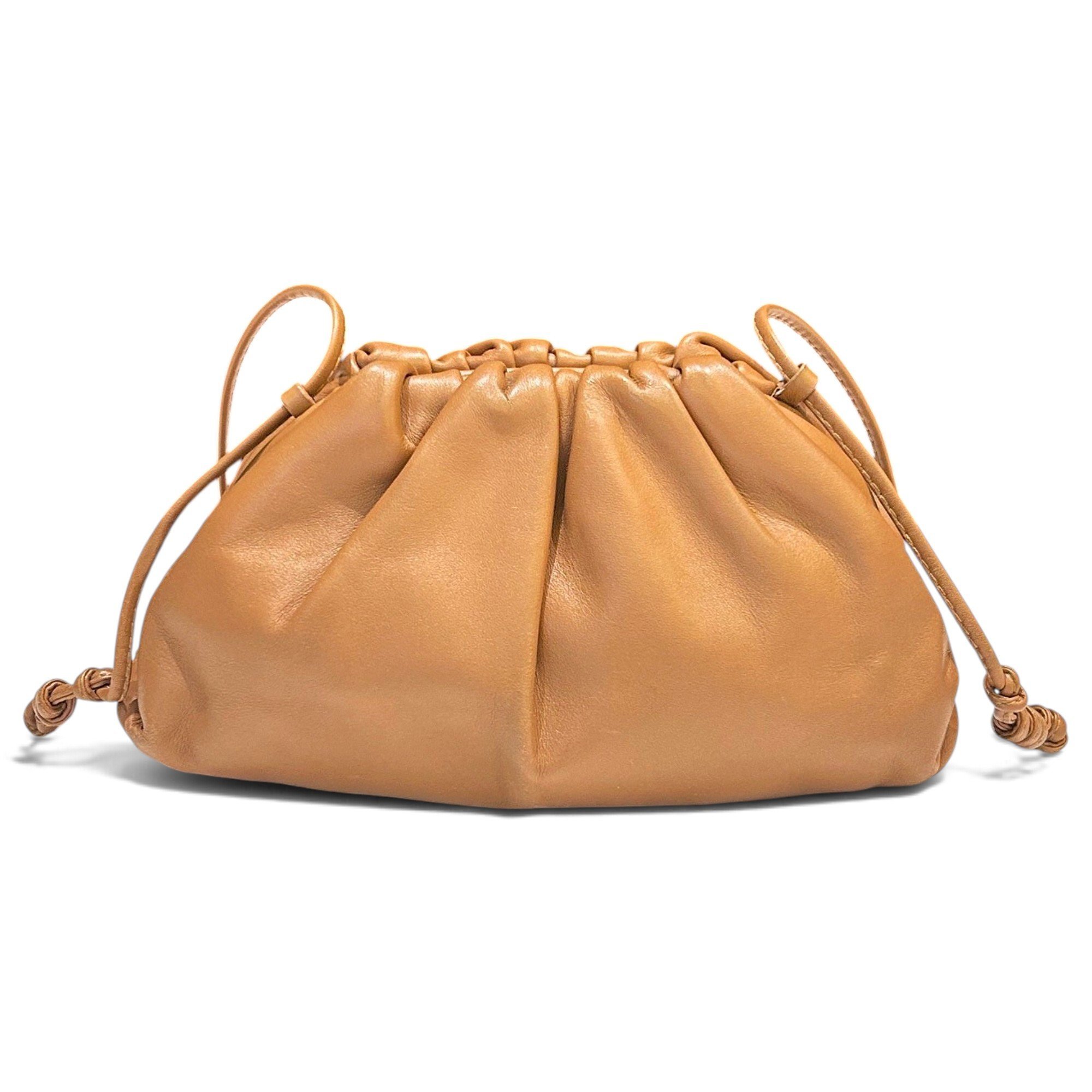 Pouch leather handbag
