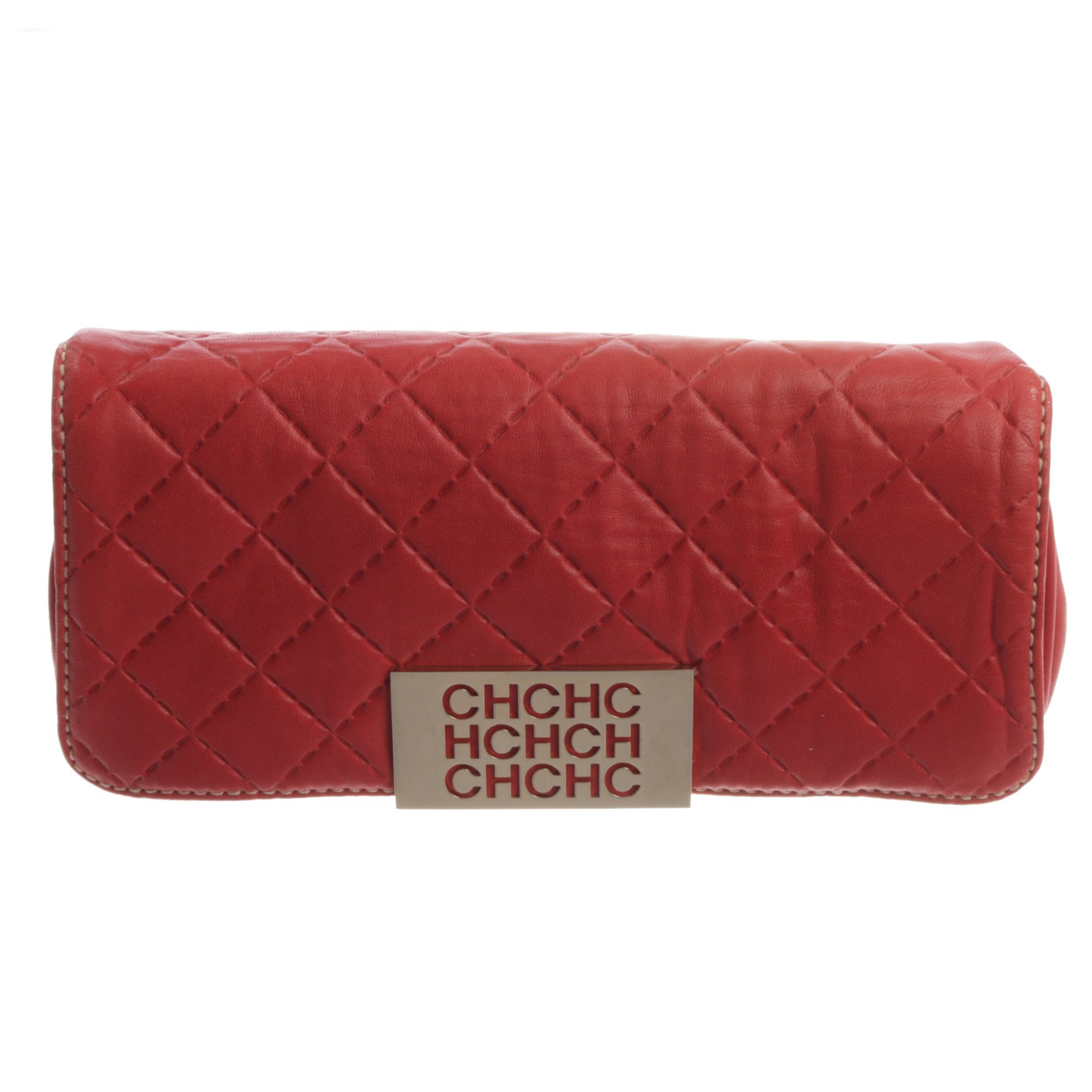 Leather clutch bag