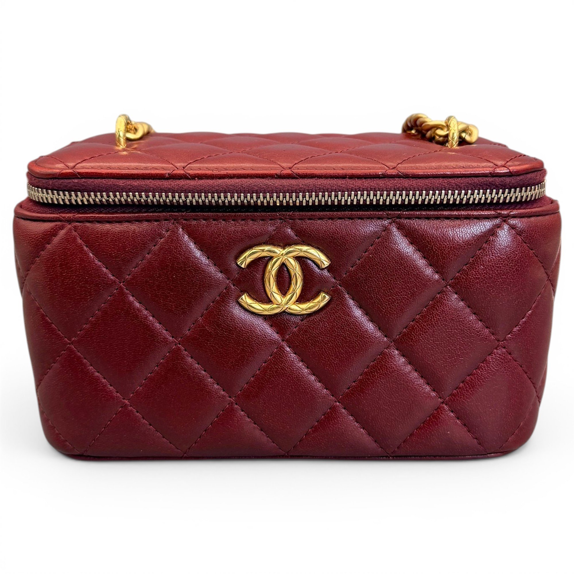 Trendy CC Vanity leather handbag