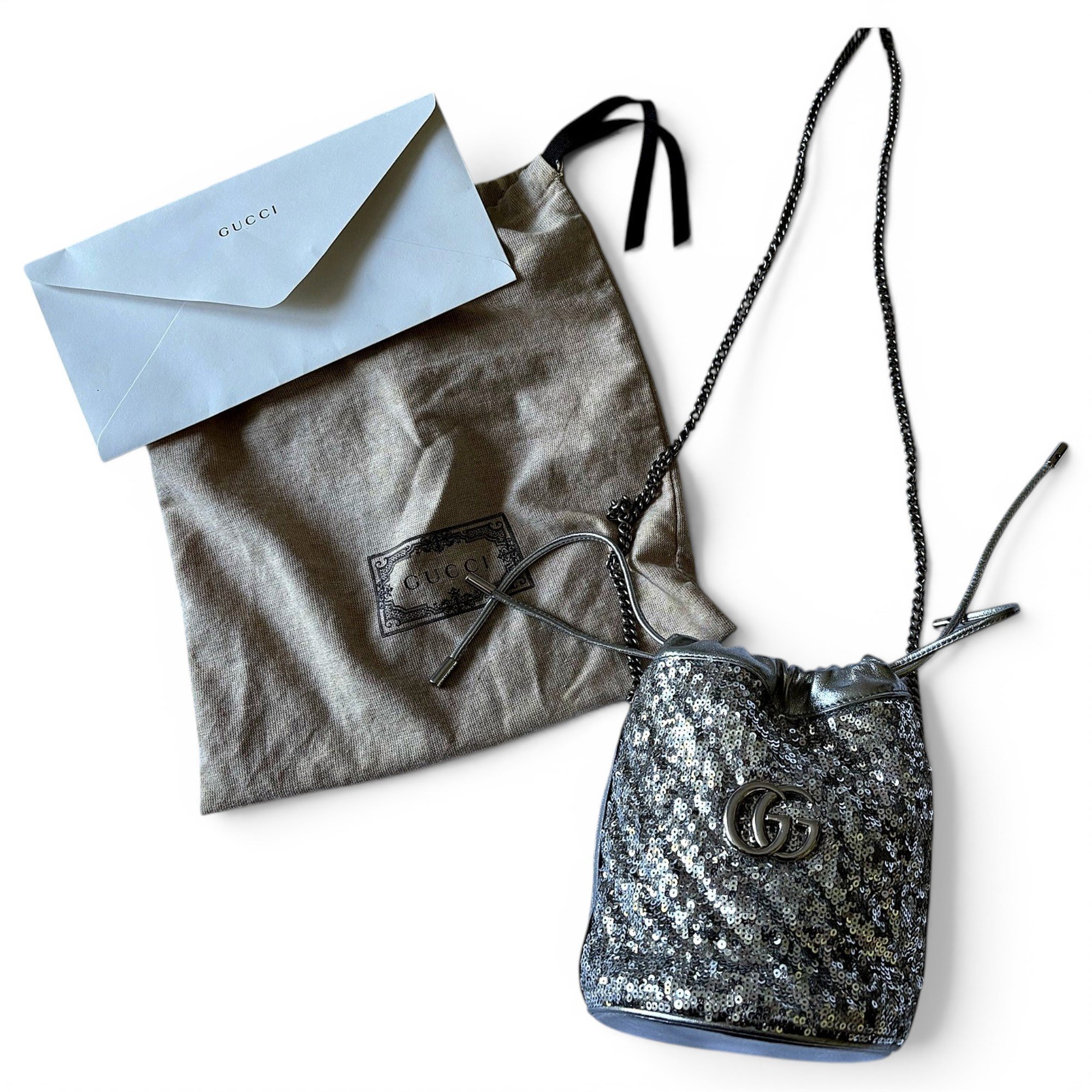 GG Marmont Chain Bucket cloth bag