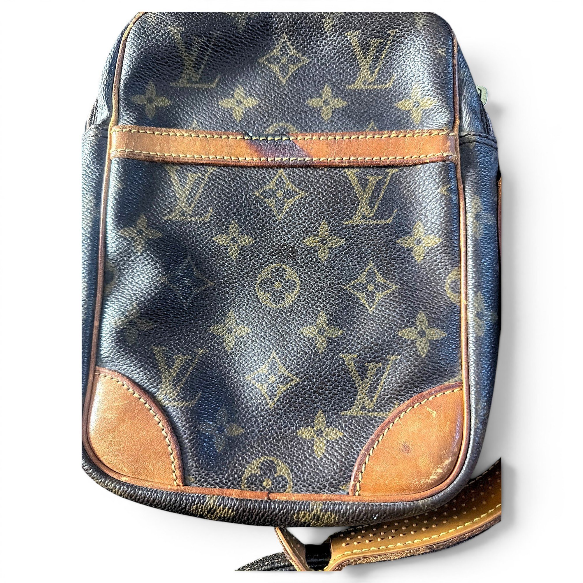 Danube leather crossbody bag