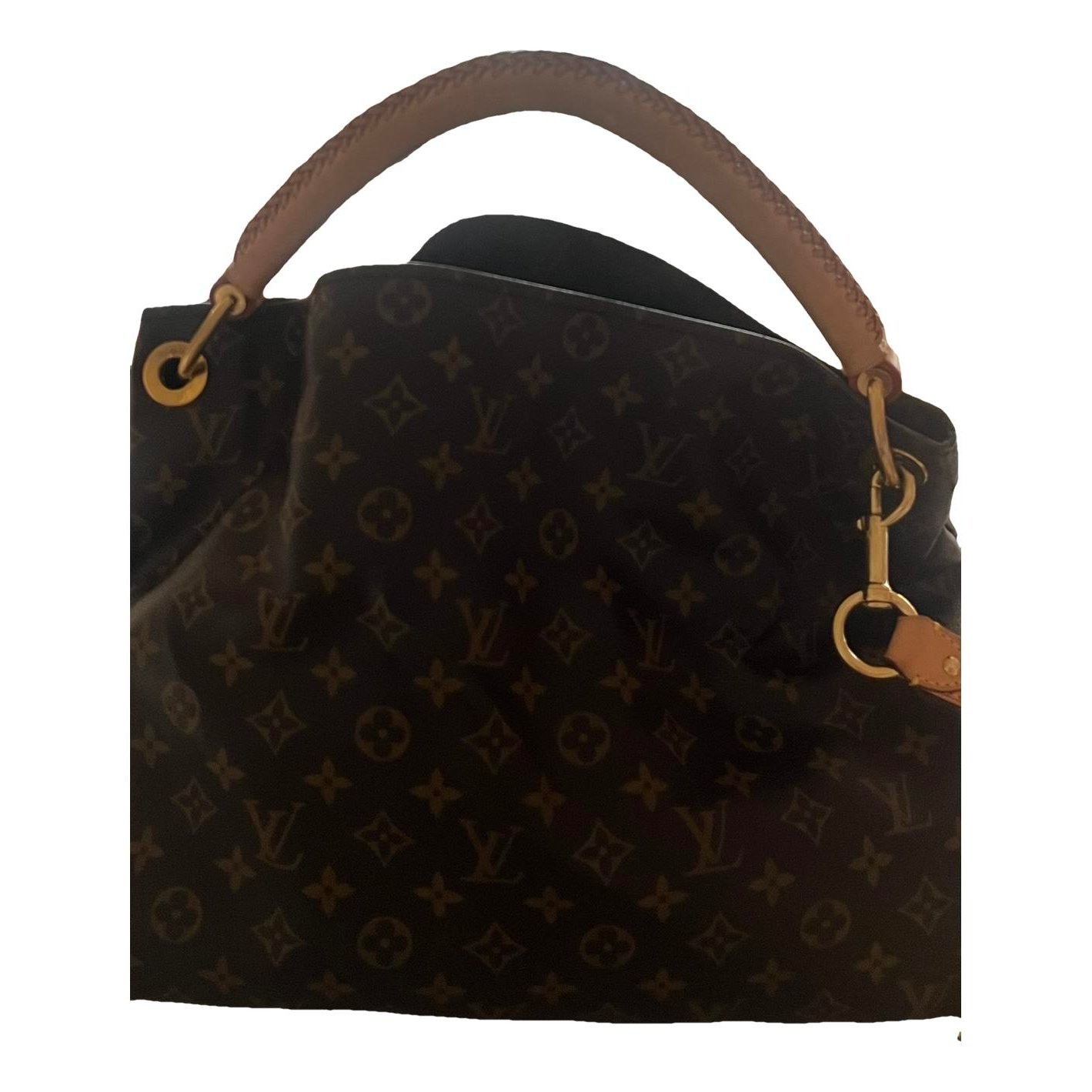 Artsy leather handbag