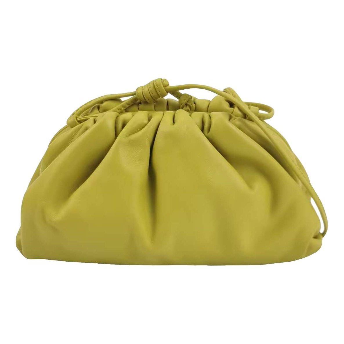 Pouch leather handbag