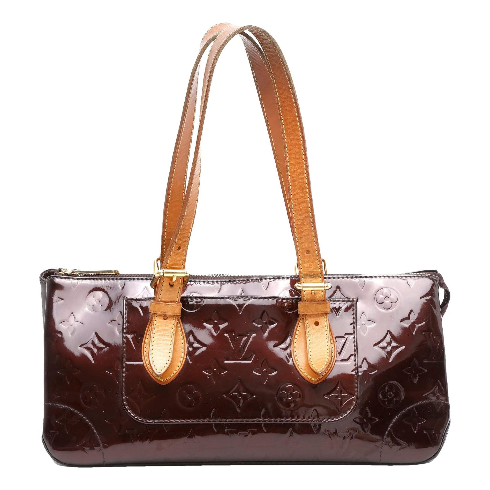 Patent leather handbag
