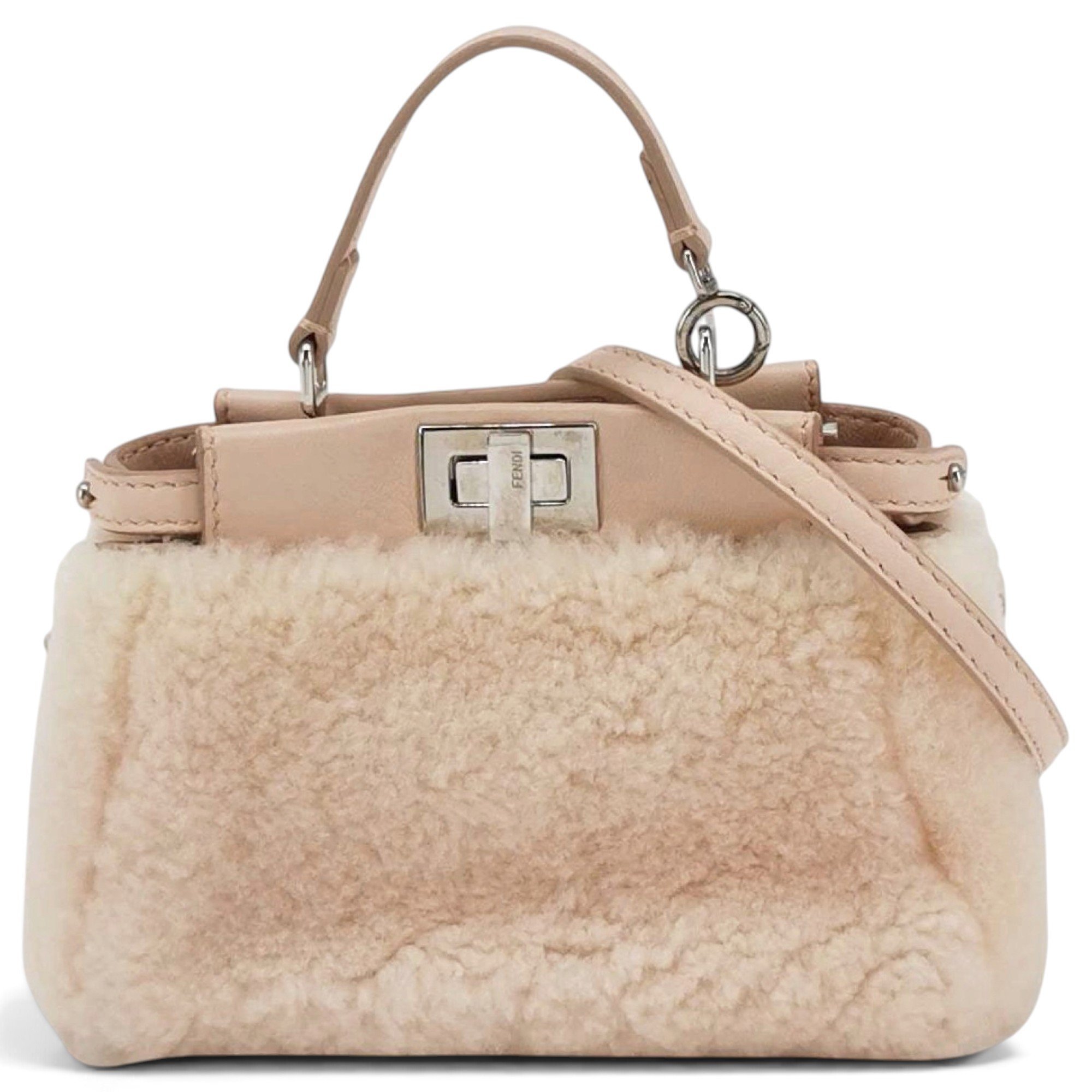 Peekaboo wool handbag