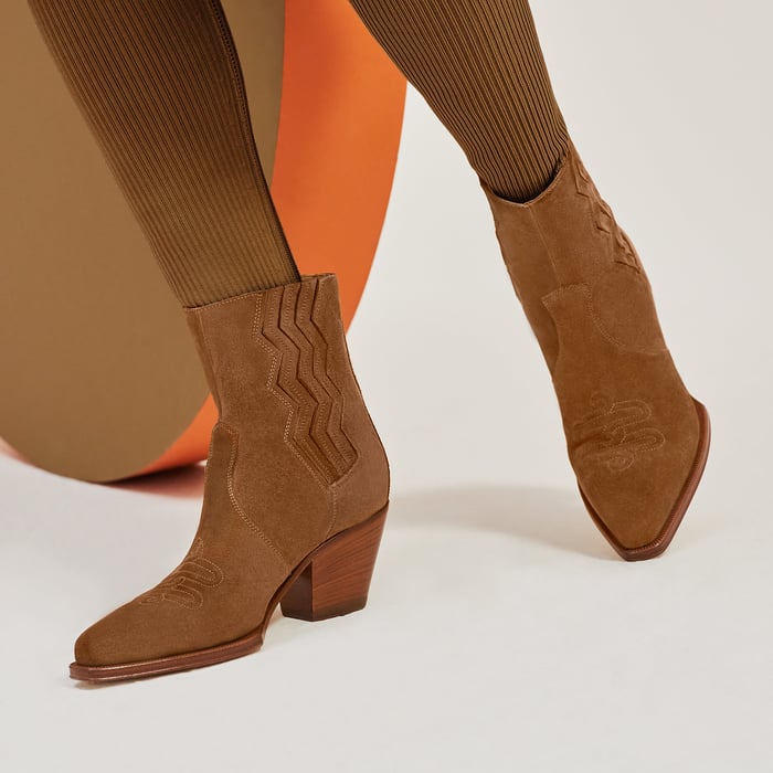 Brun Fumé Vegas Ankle Boot