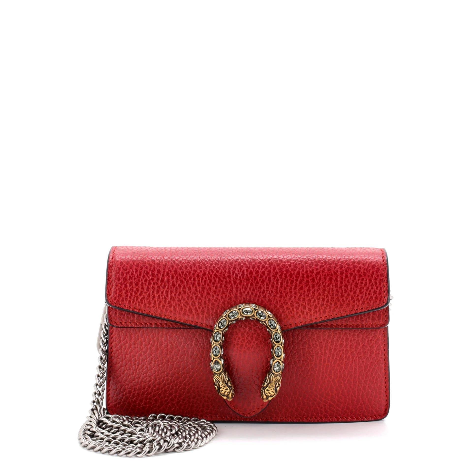Leather clutch bag
