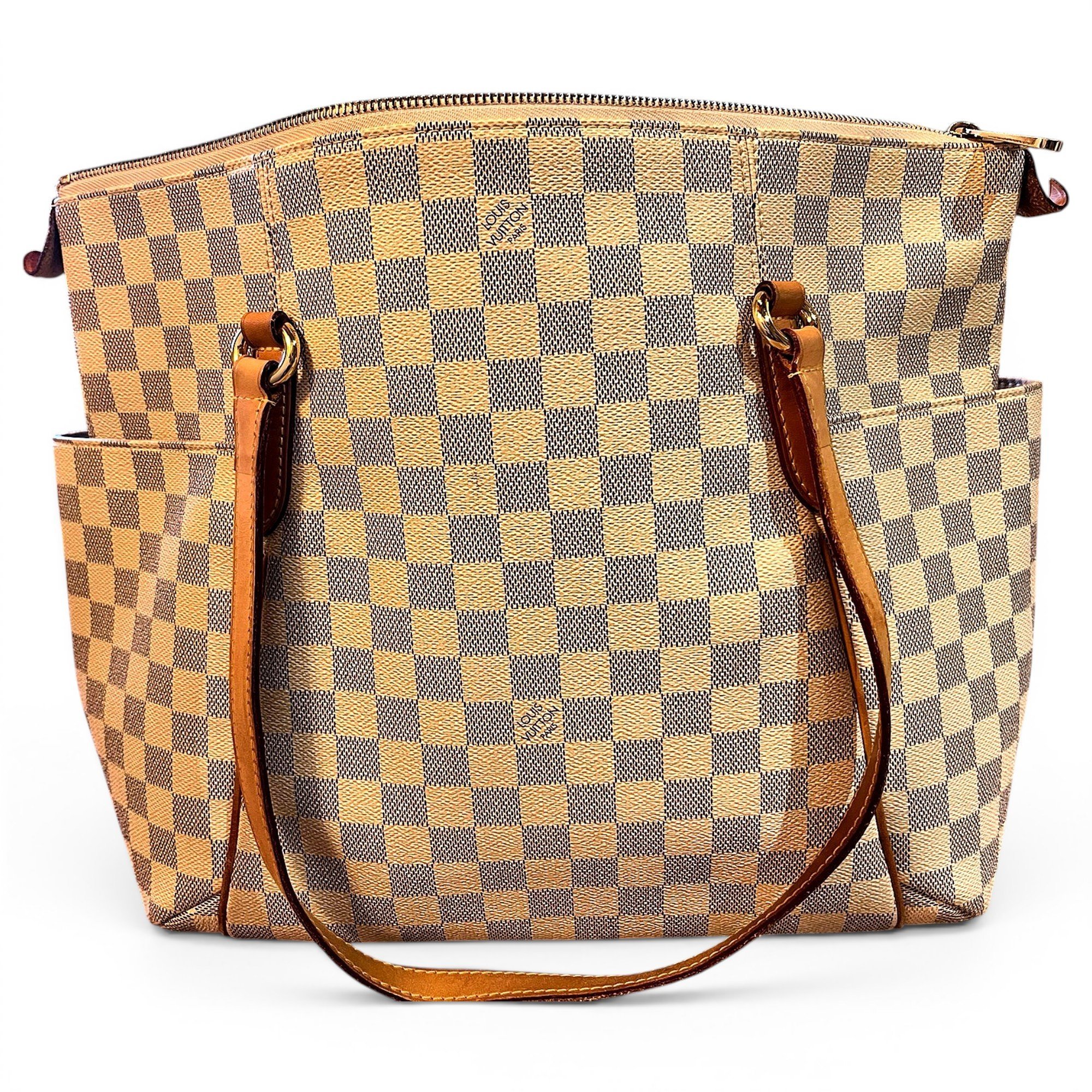 Louis Vuitton Neverfull leather tote