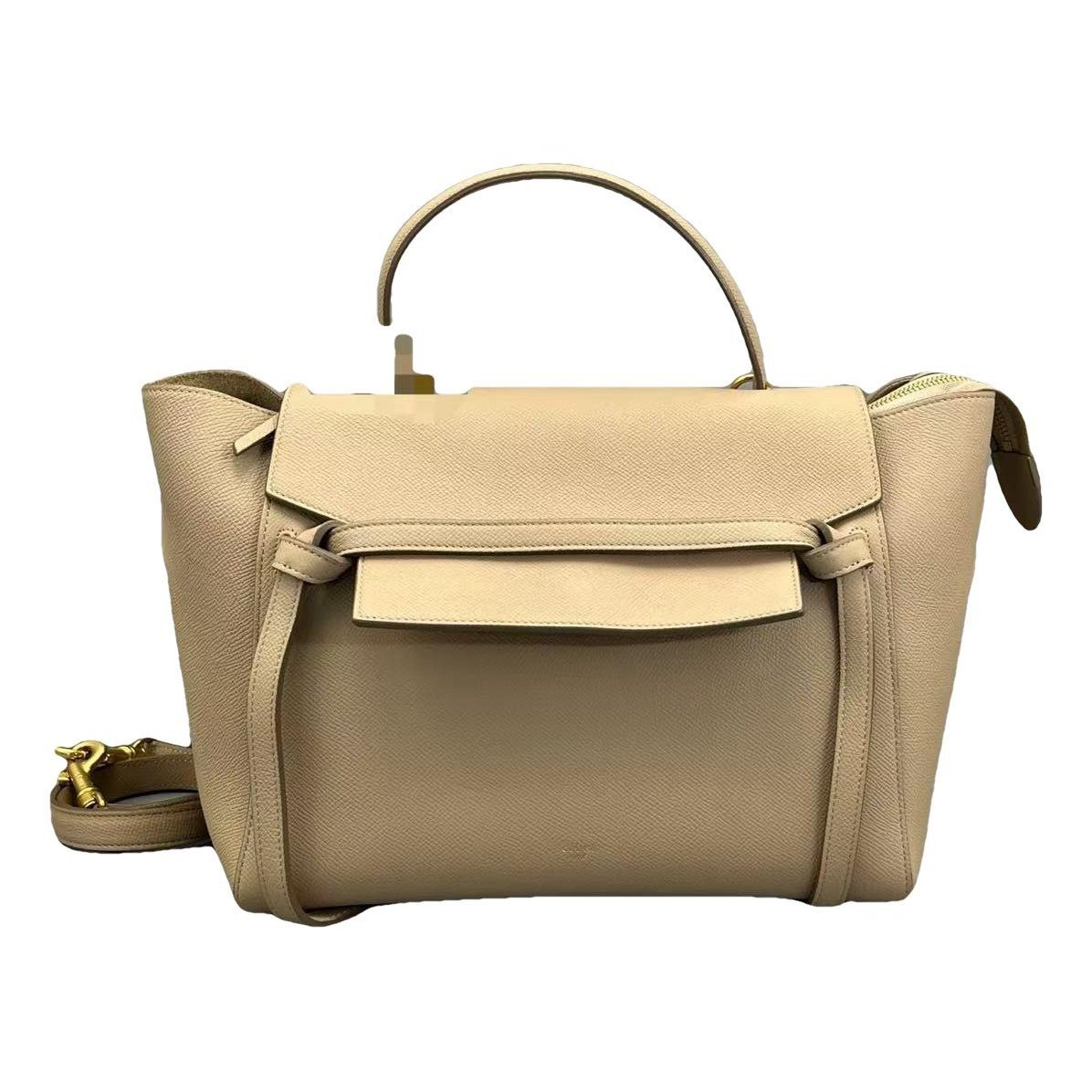 Belt leather handbag