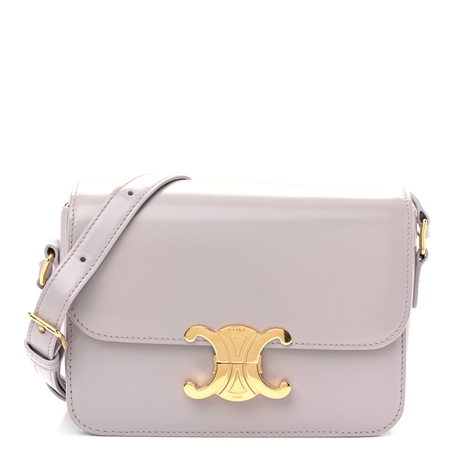 Celine Shiny Calfskin Teen Triomphe Light Lavender