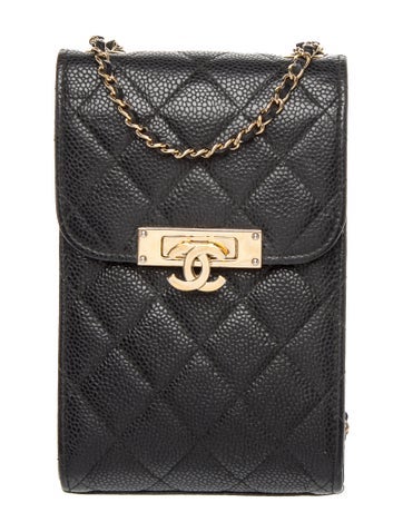 Golden Class Phone Holder Crossbody Bag