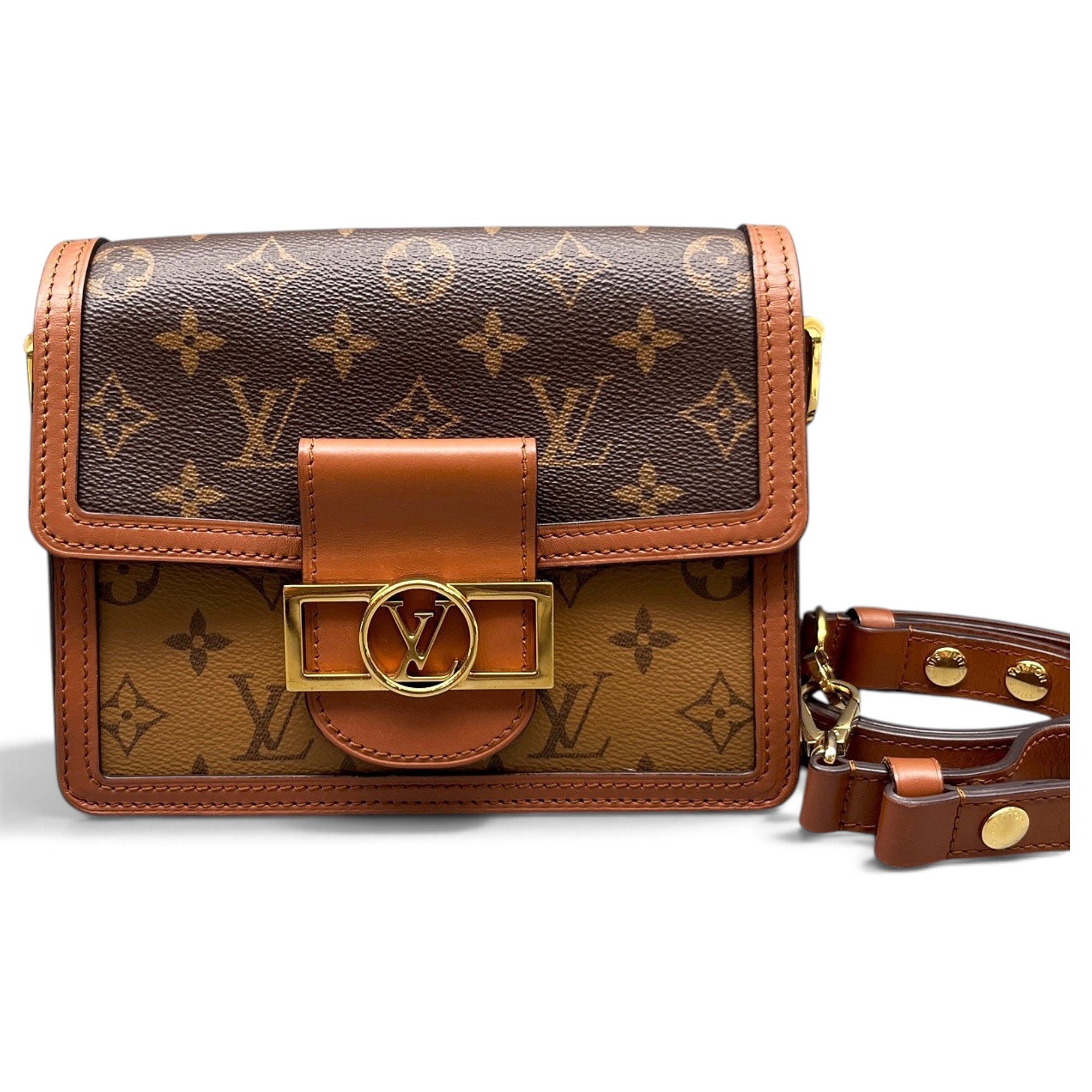 Dauphine leather handbag