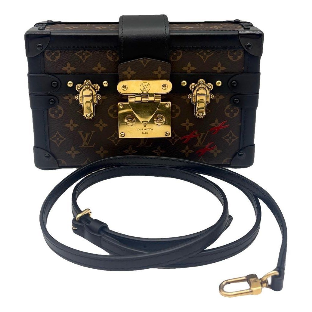 Petite Malle leather handbag