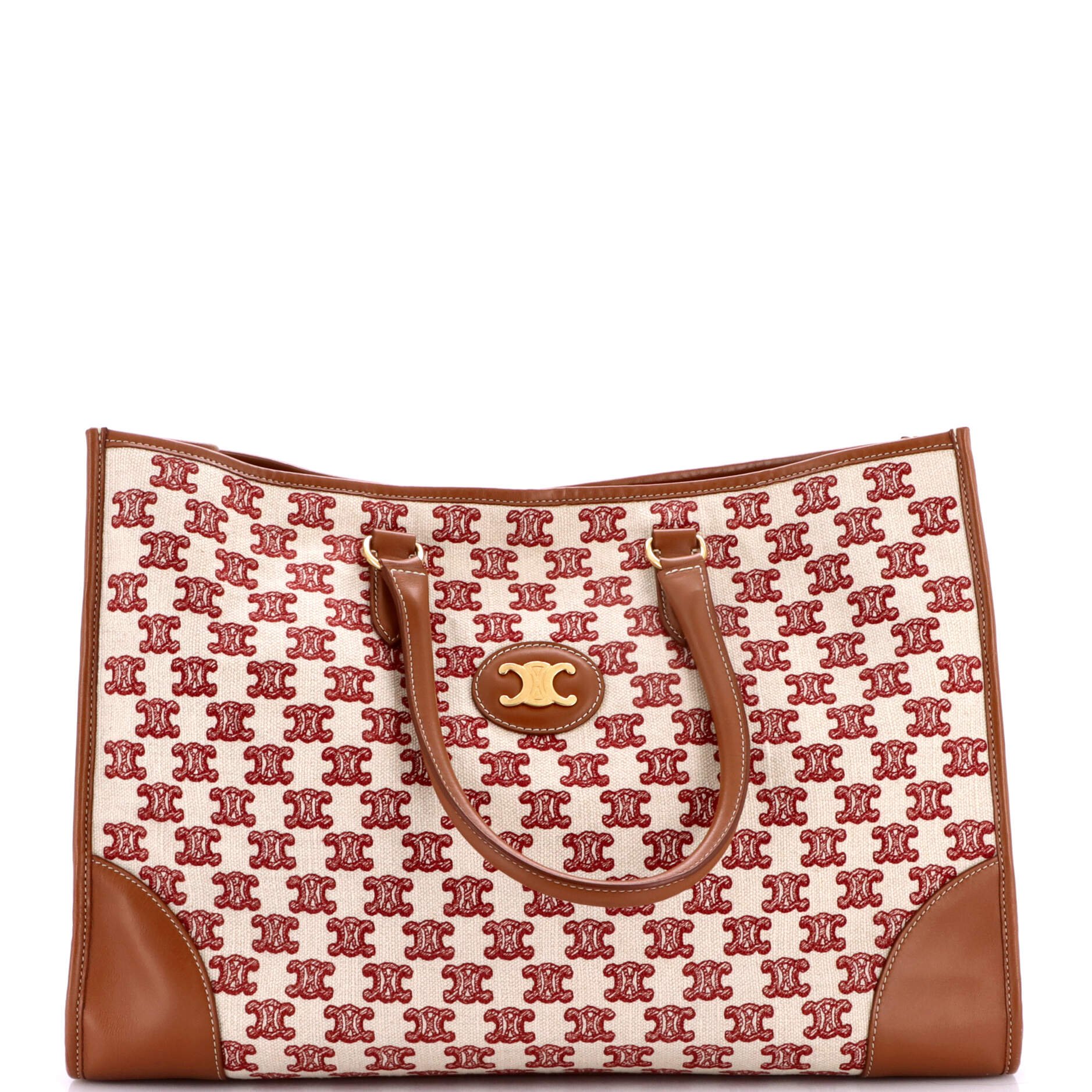 Horizontal Cabas Tote Triomphe Canvas