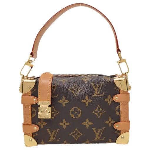 Side Trunk leather handbag