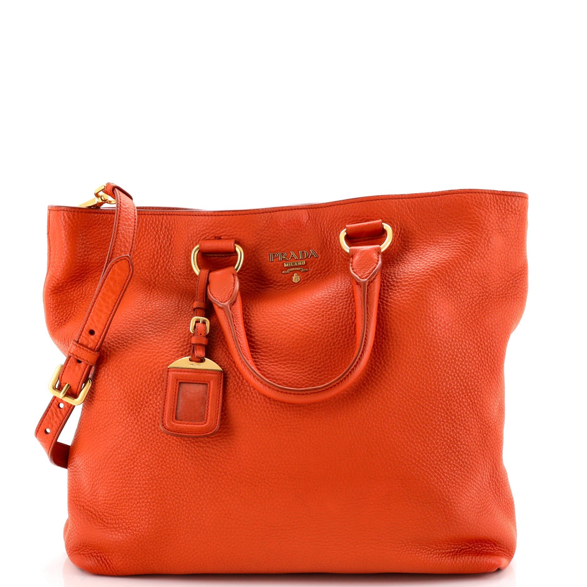 Convertible Shopper Tote Vitello Daino Large