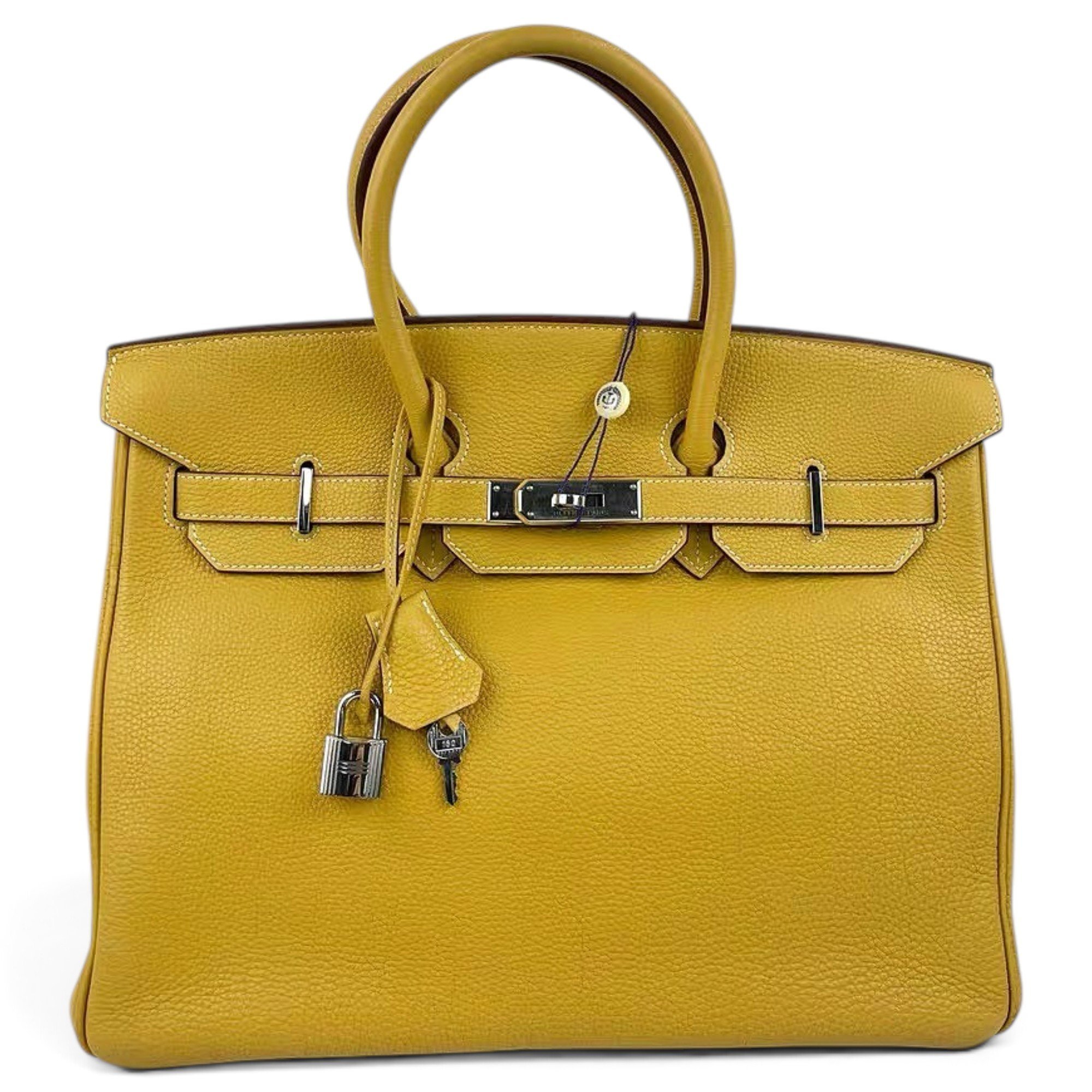 Birkin 35 leather handbag