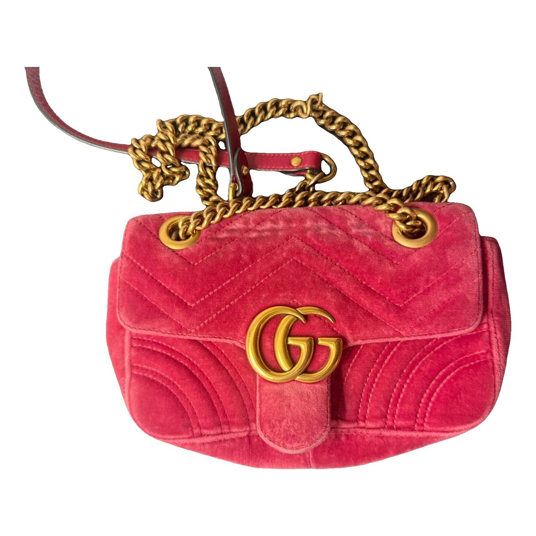 Marmont velvet clutch bag