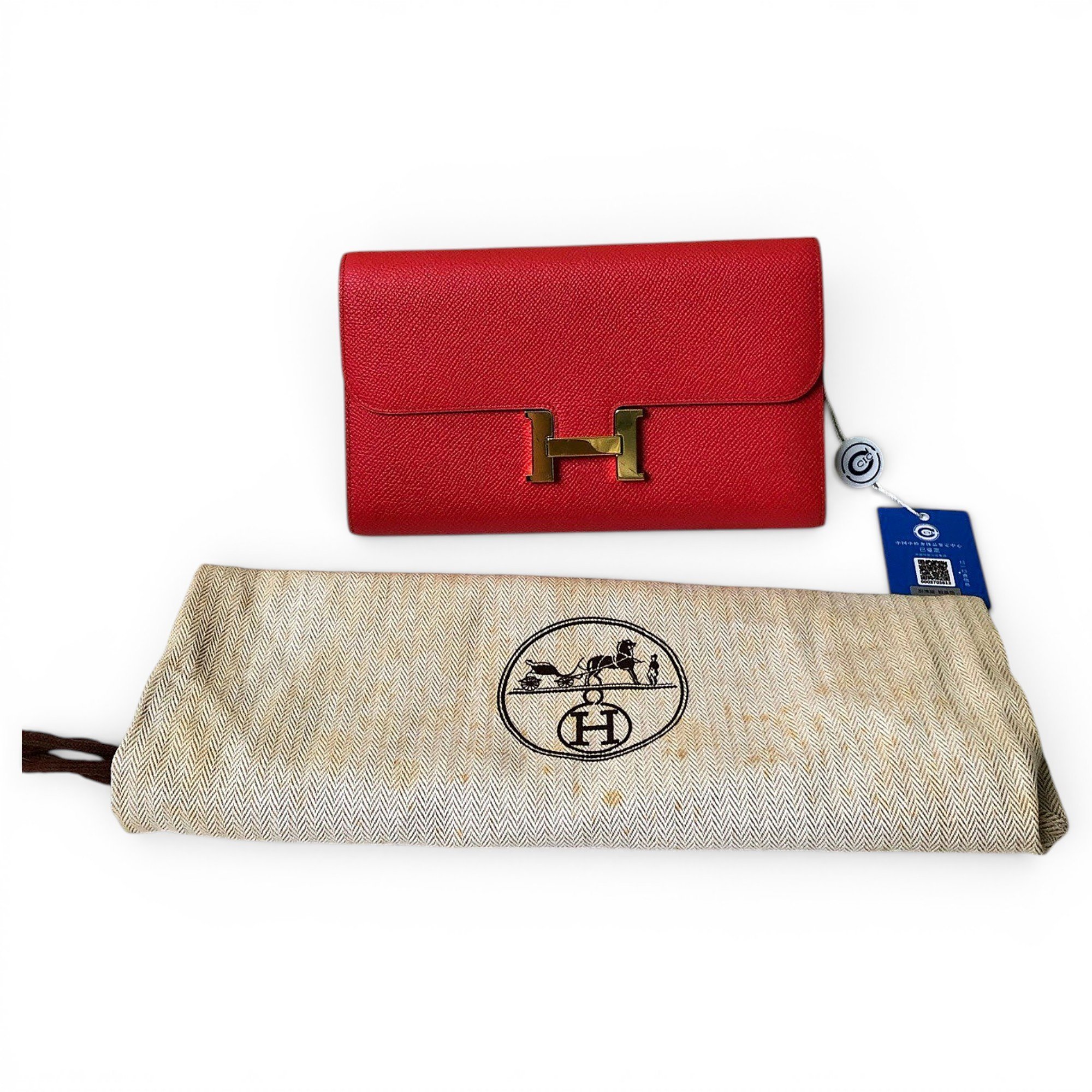 Constance leather clutch bag