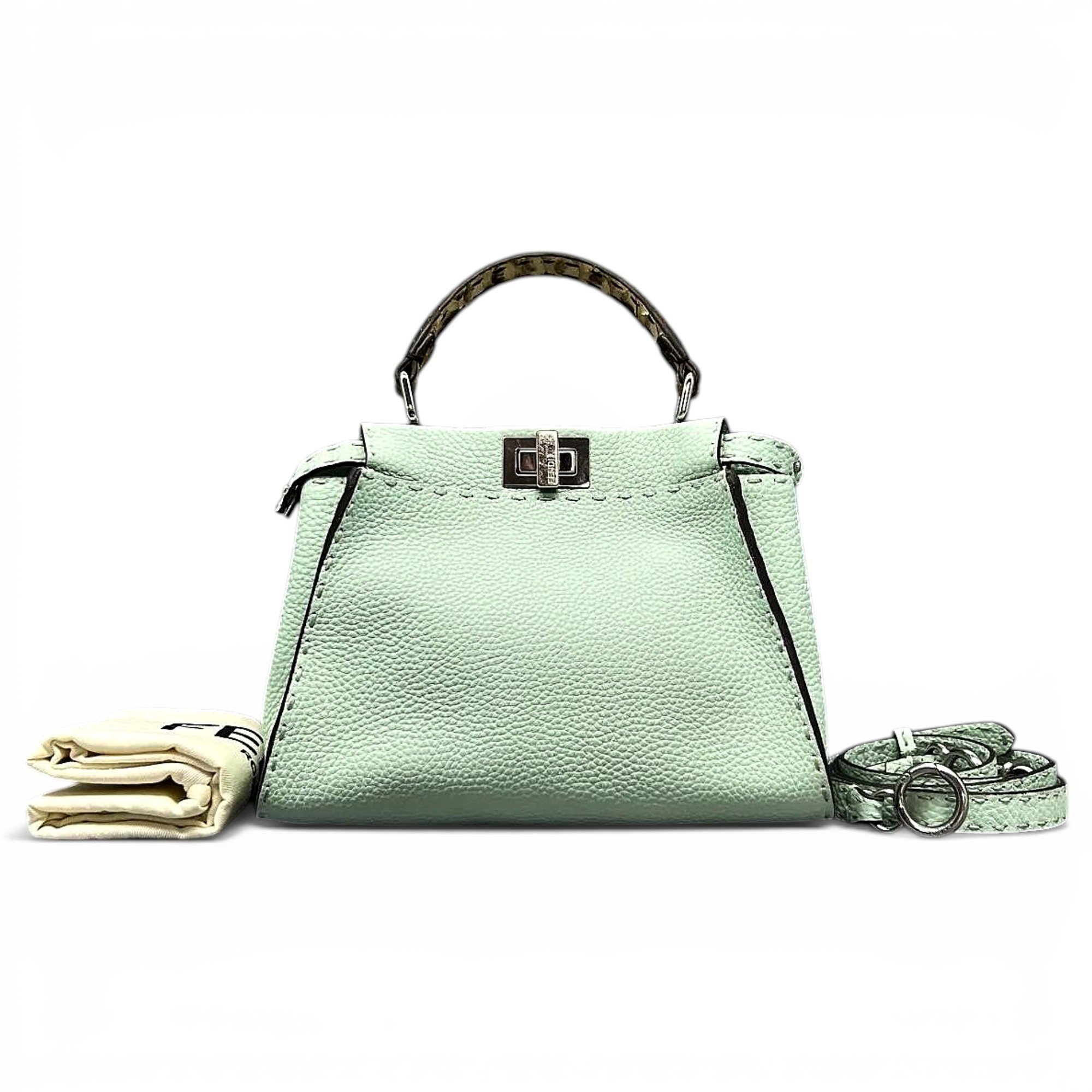 Peekaboo leather handbag