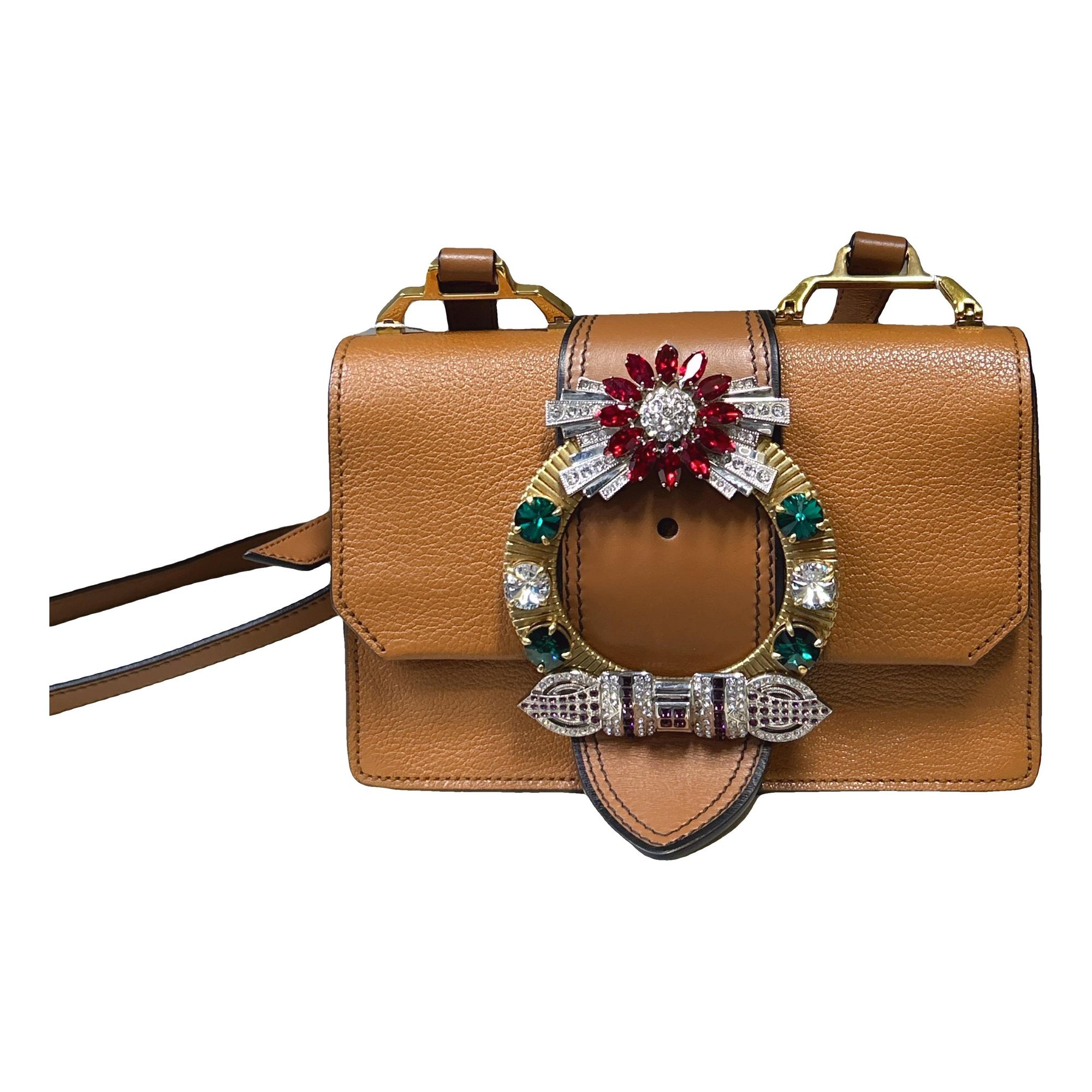 Miu Lady leather handbag