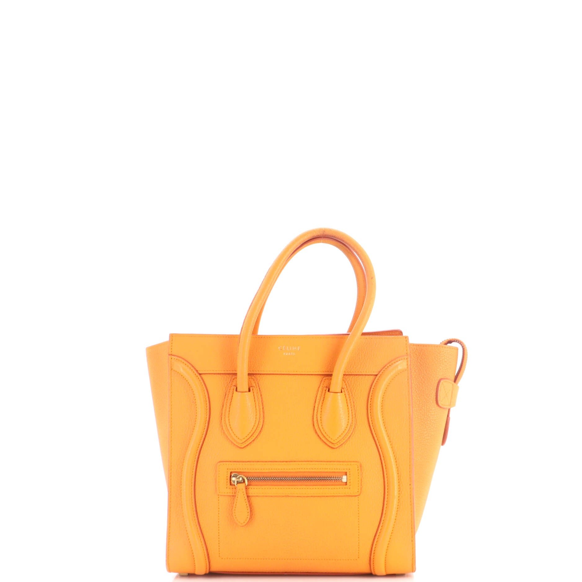 Luggage Bag Grainy Leather Micro