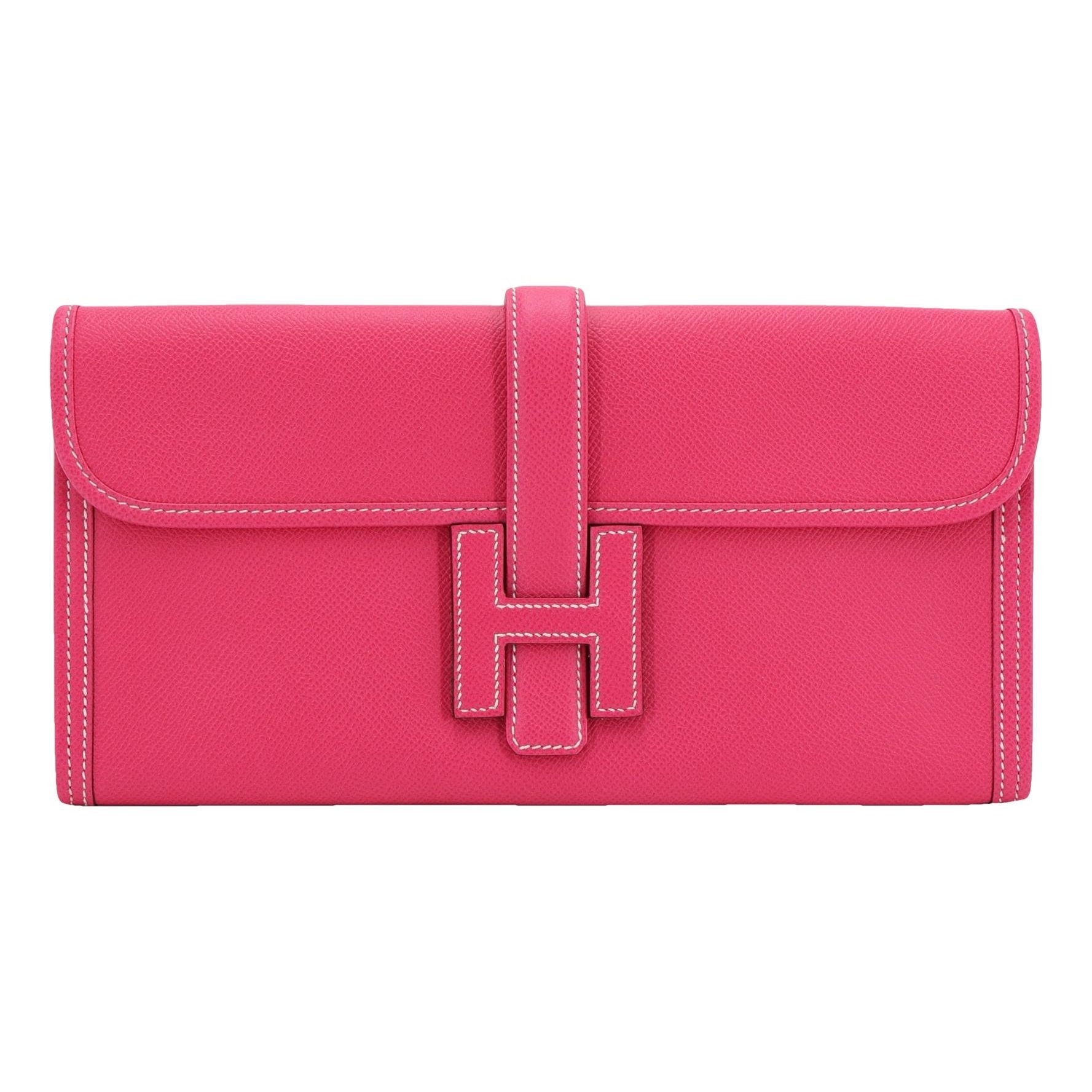 Hermes Jige Elan 29 Handbag Rose Tyrien Epsom Leather 2013