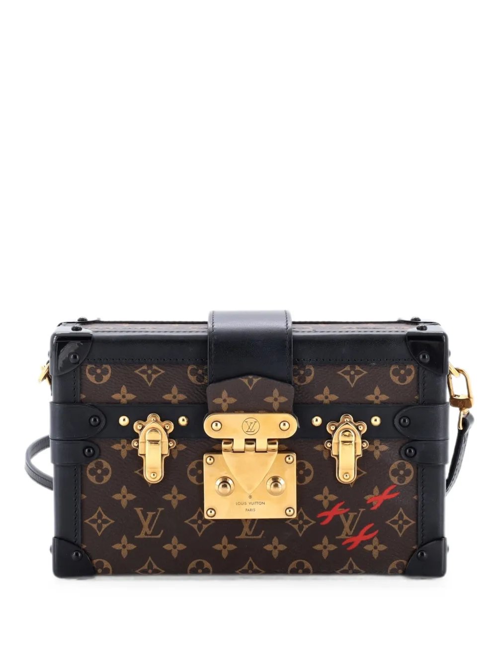 Petite Malle Handbag Monogram Canvas clutch bag