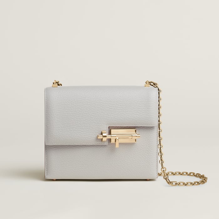 Gris Perle Verrou Chaine Mini Bag