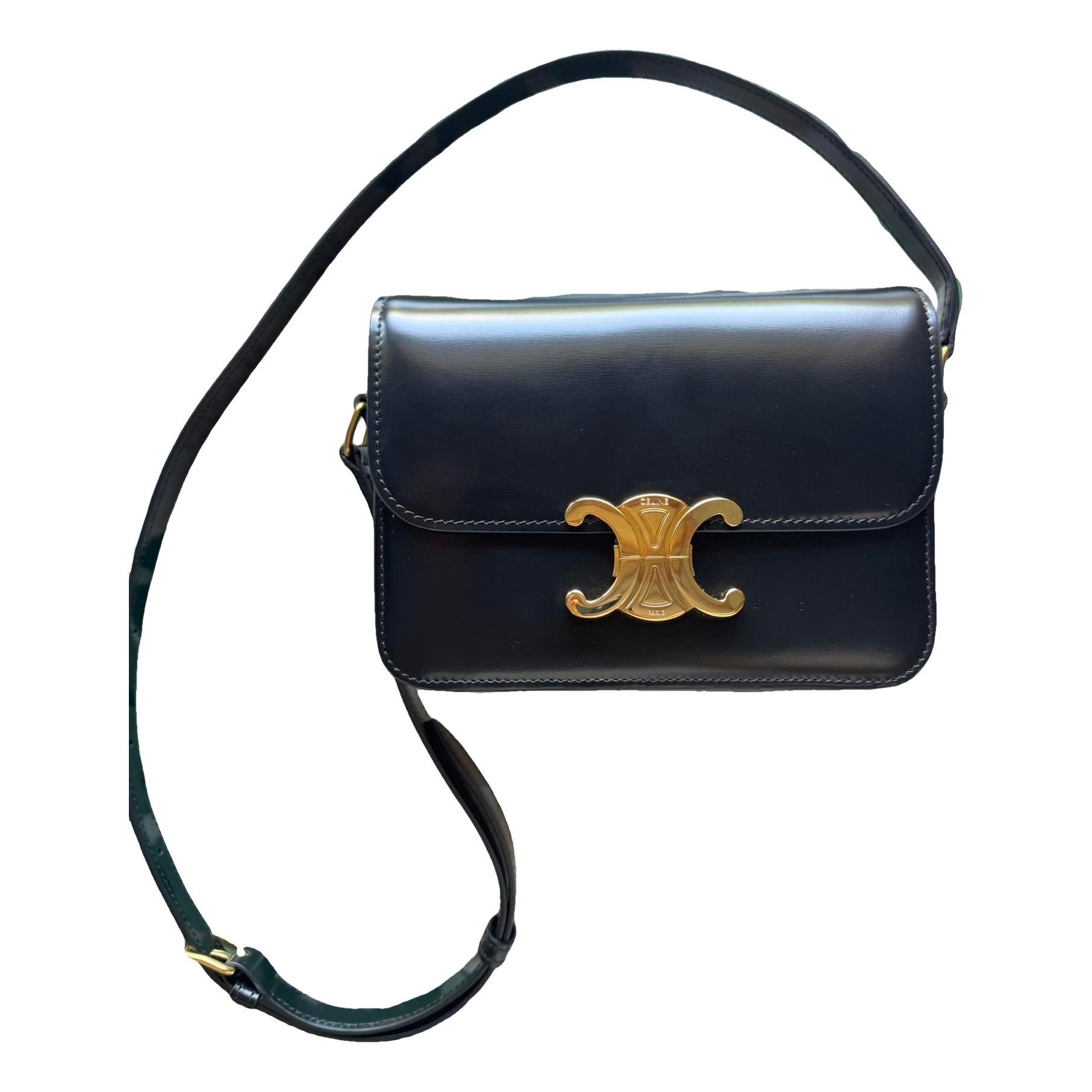 Triomphe leather handbag