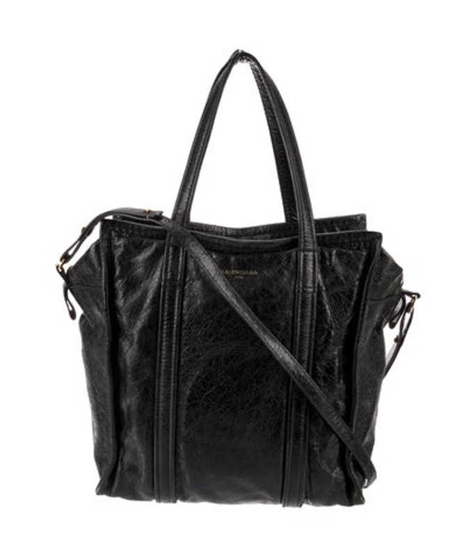 Balenciaga Leather Bazar Shopper Tote Small