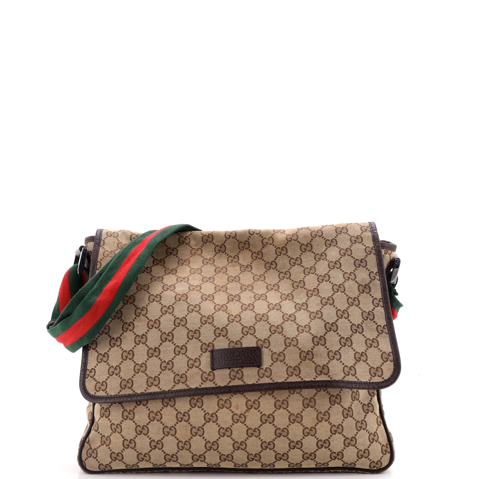 Web Strap Flap Messenger GG Canvas Medium