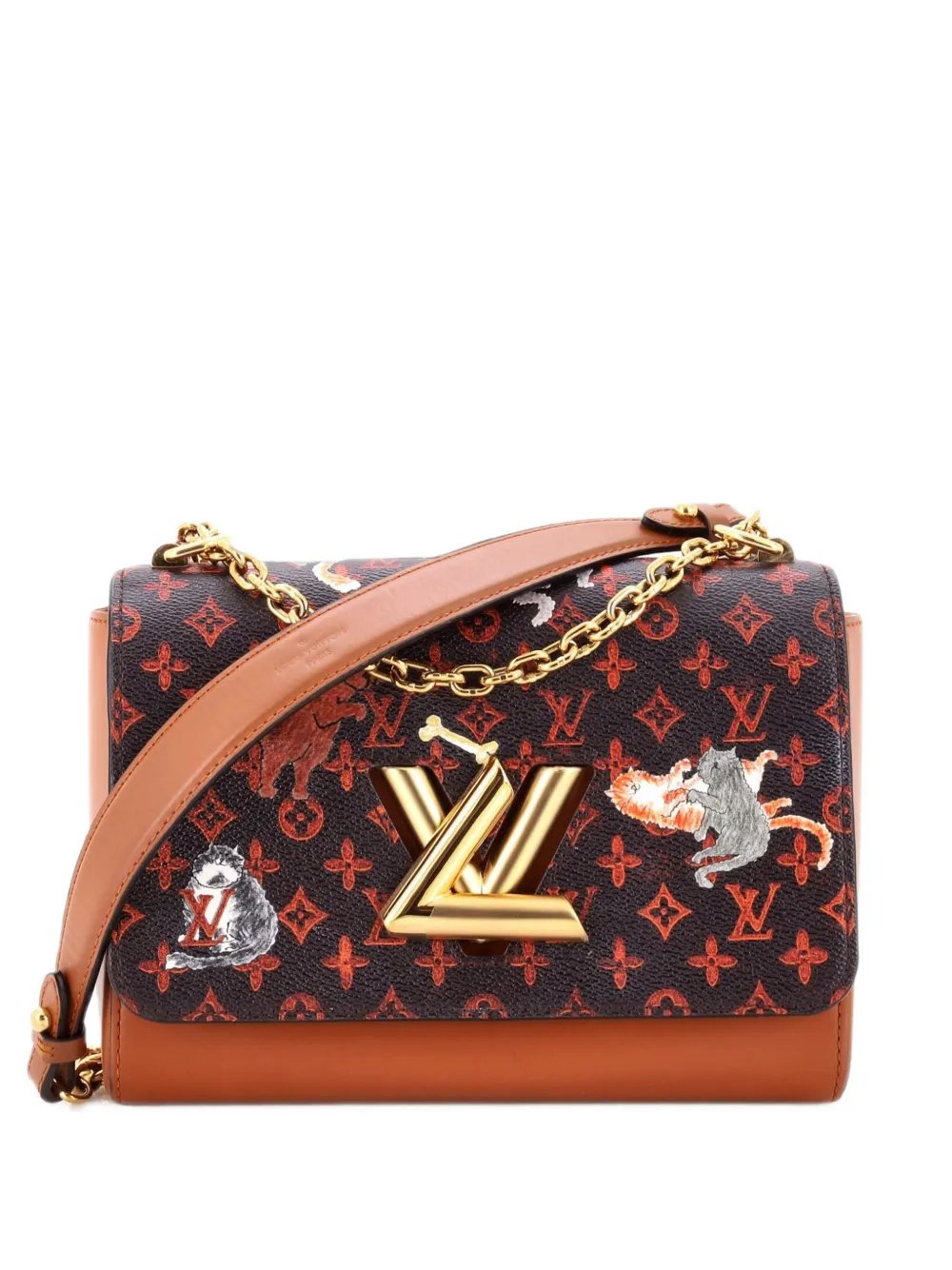 Twist Handbag Limited Edition Grace Coddington Catogram Canvas MM shoulder bag