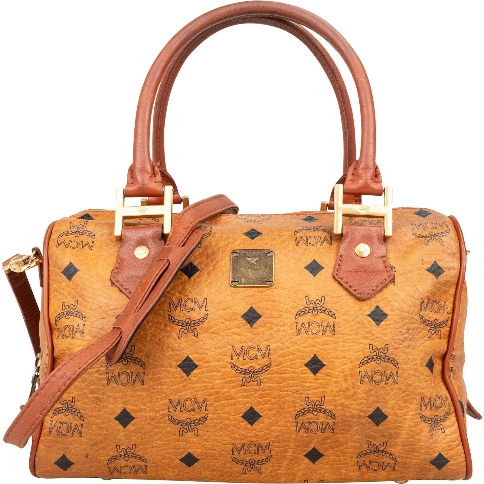Boston leather handbag