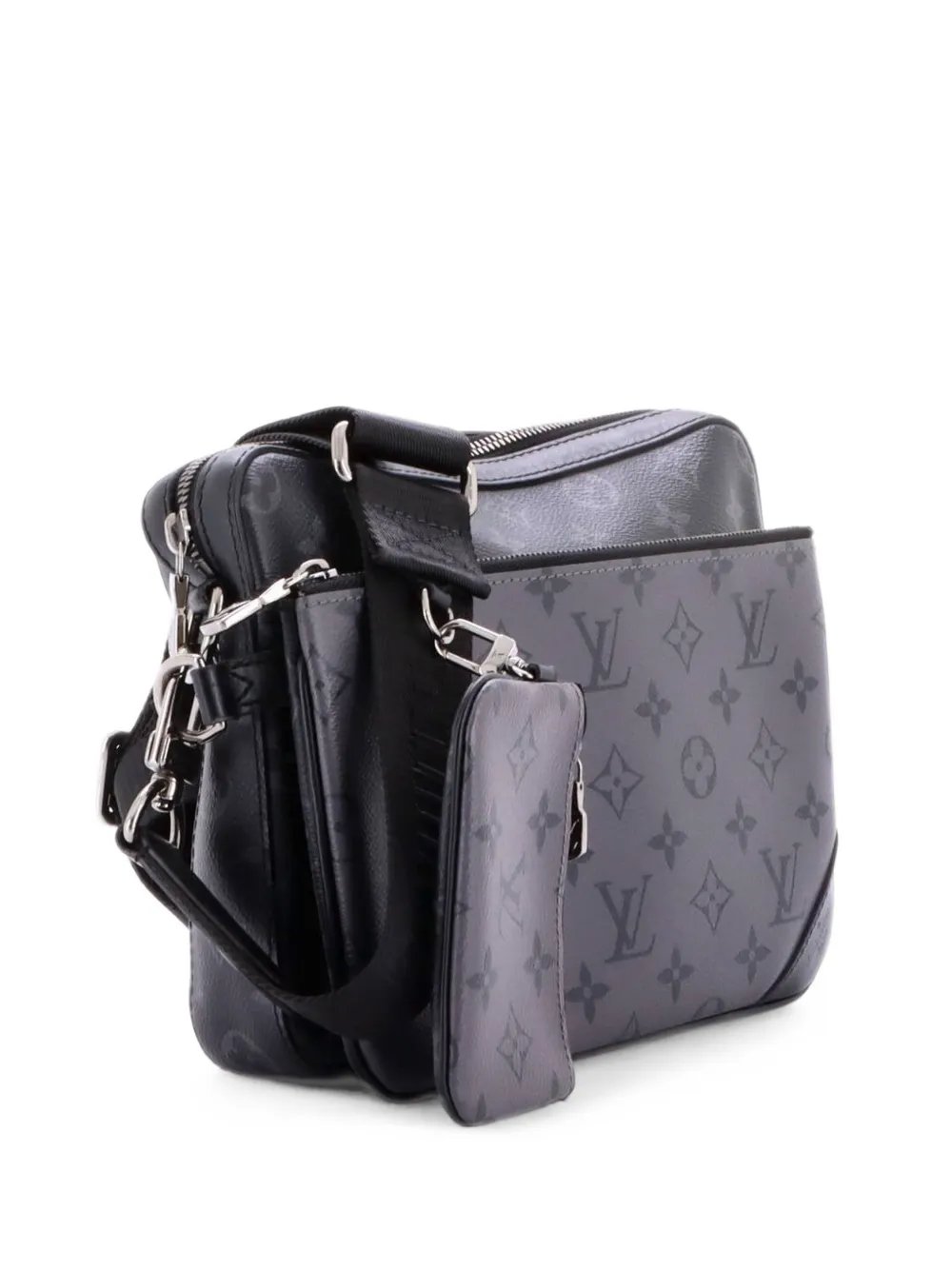 Trio Messenger Bag Reverse Monogram Eclipse Canvas crossbody bag