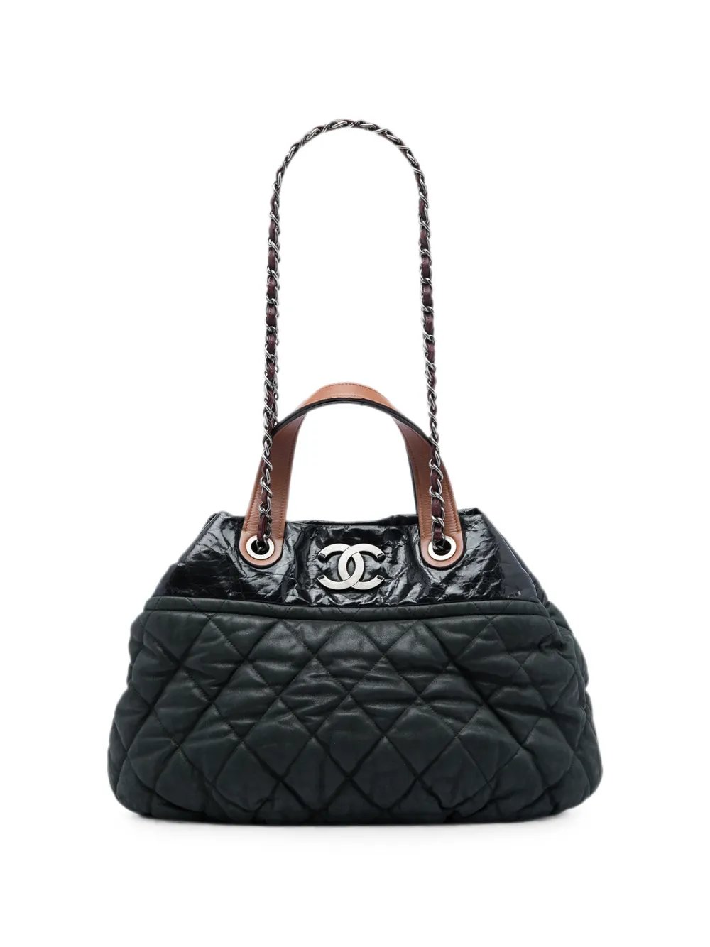 2011 Large Quilted Iridescent Calfskin In The Mix satchel