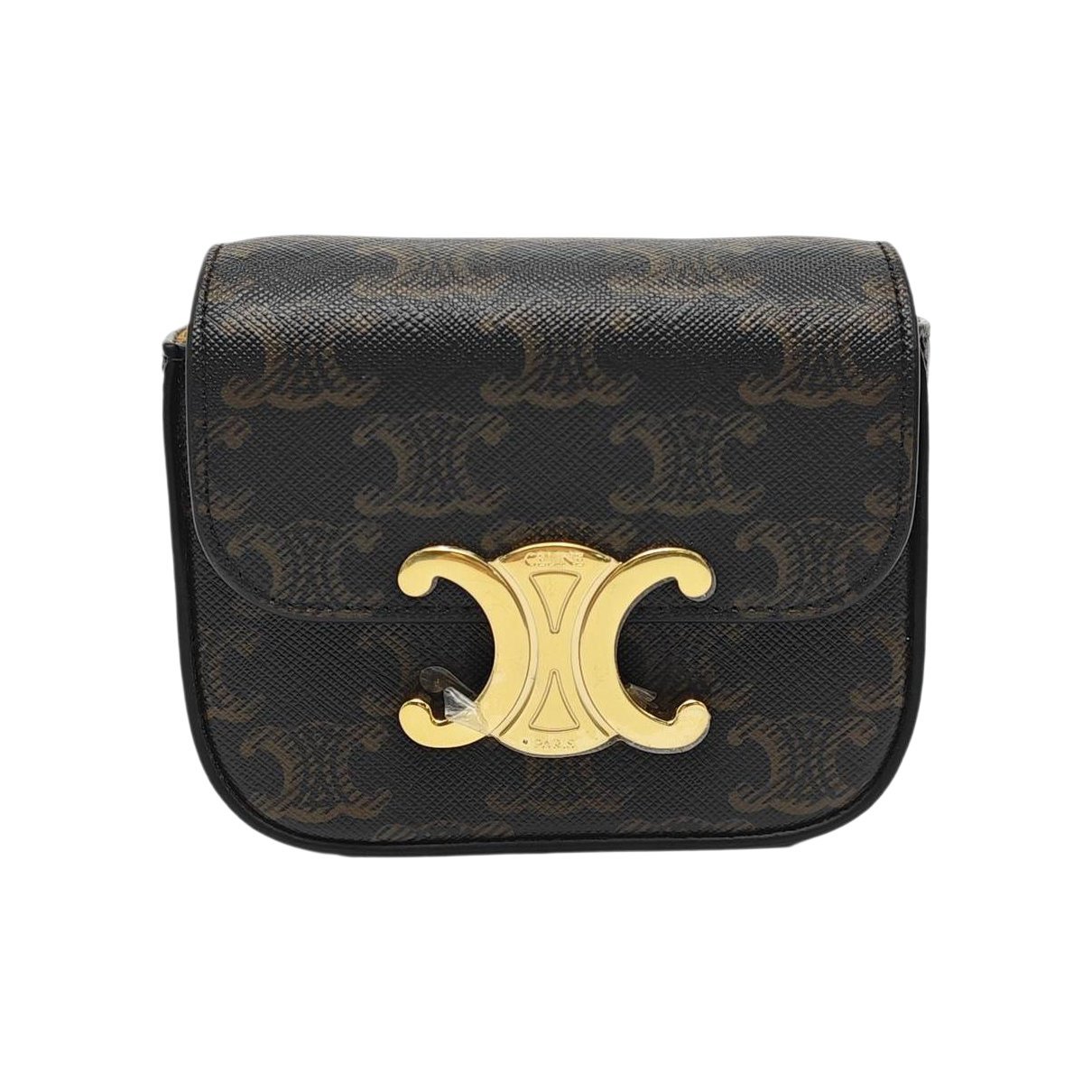 Triomphe leather mini bag