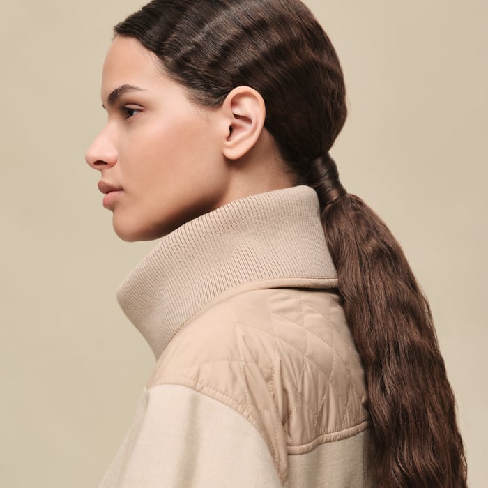 Blanc Marbre Reversible Coat