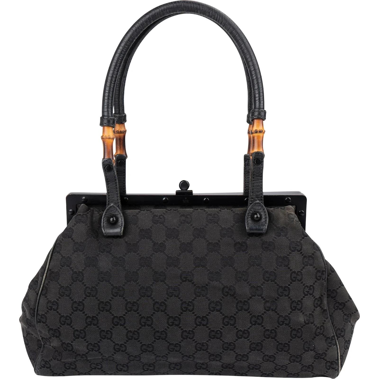 Bamboo leather handbag