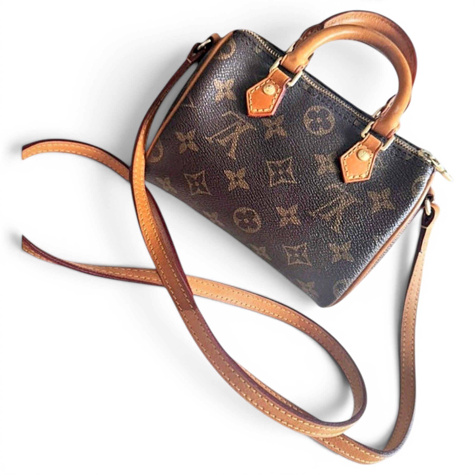 Nano Speedy / Mini HL leather handbag