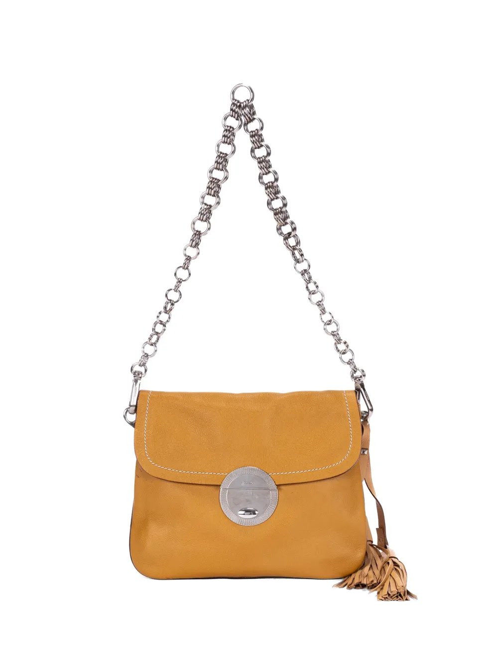 tassel flap shoulder bag