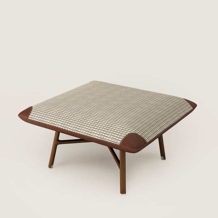 Les Necessaires d'Hermès "Carre d'Assise" Low Stool, High Model