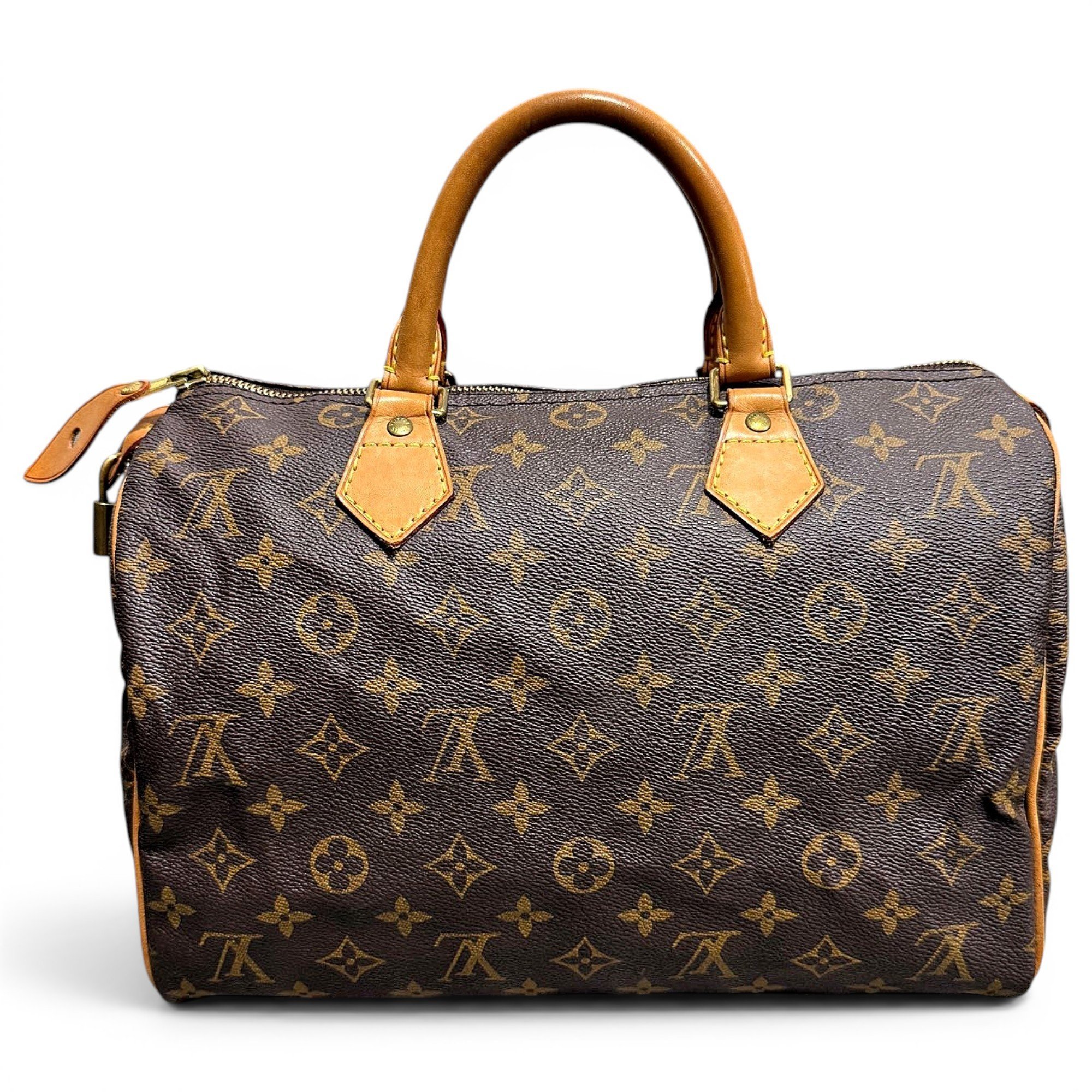 Speedy leather handbag