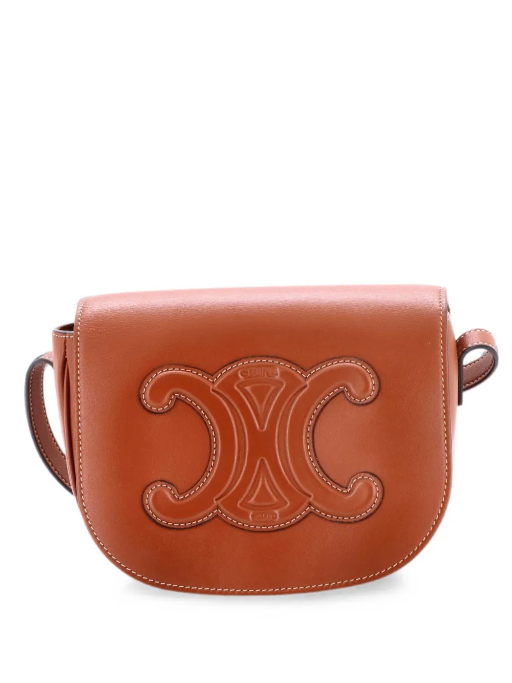 Cuir Triomphe Folco Bag Leather crossbody bag
