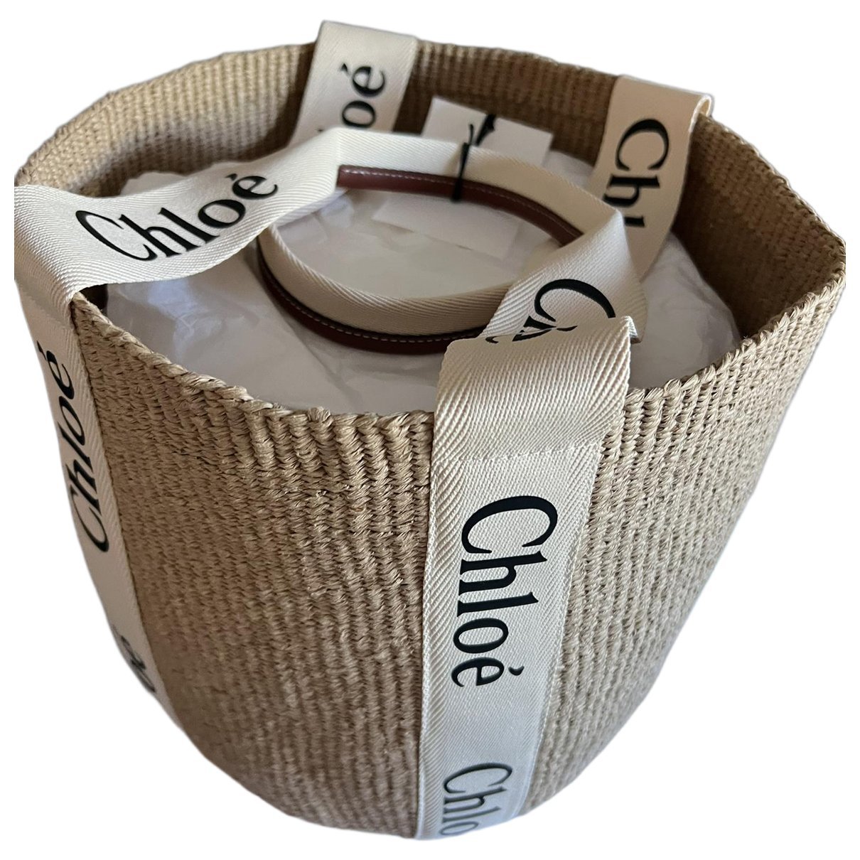 Woody Basket cloth tote