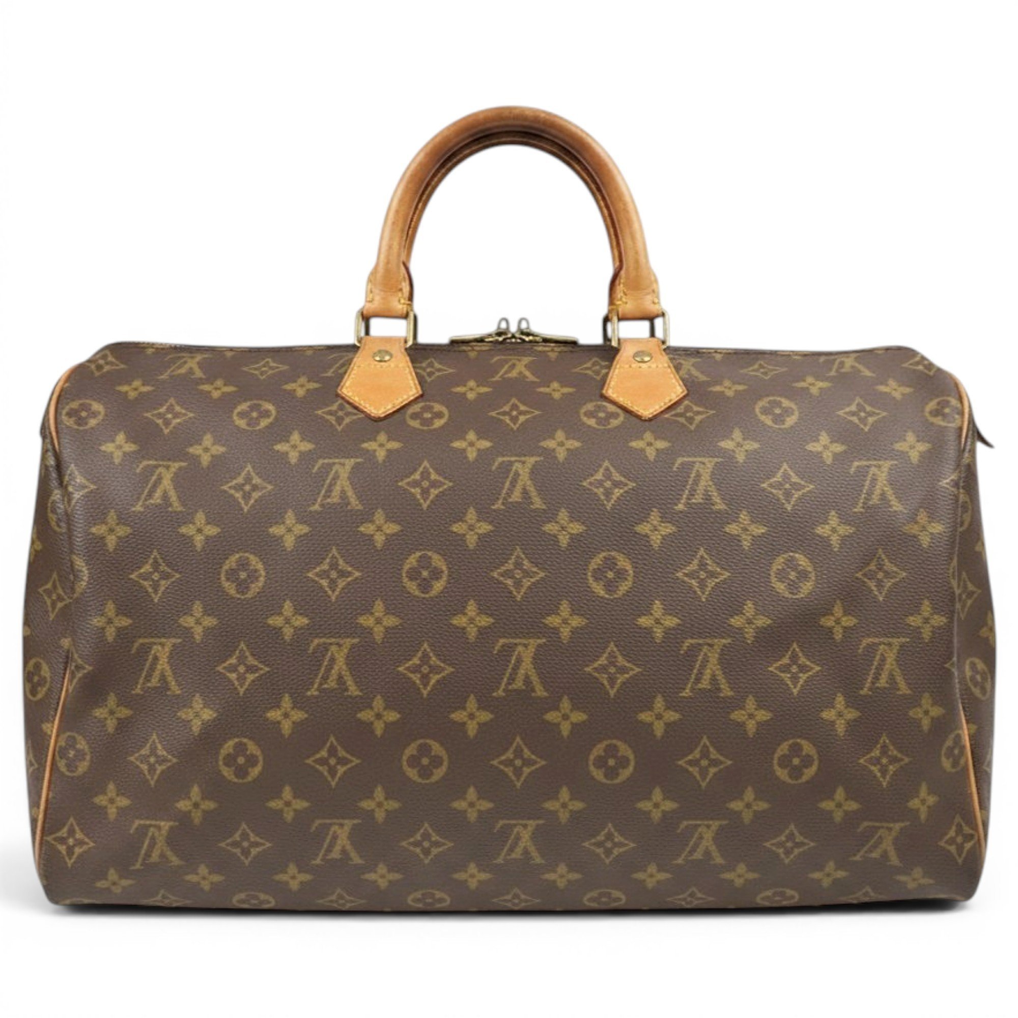 Speedy leather handbag