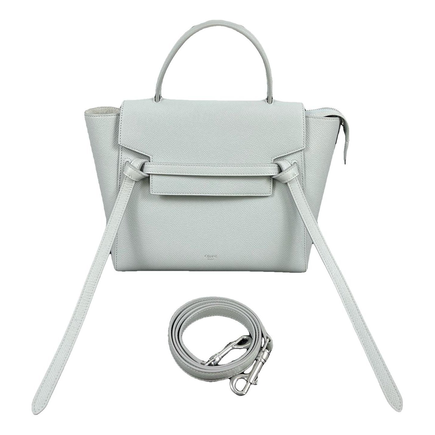 Belt pony-style calfskin handbag
