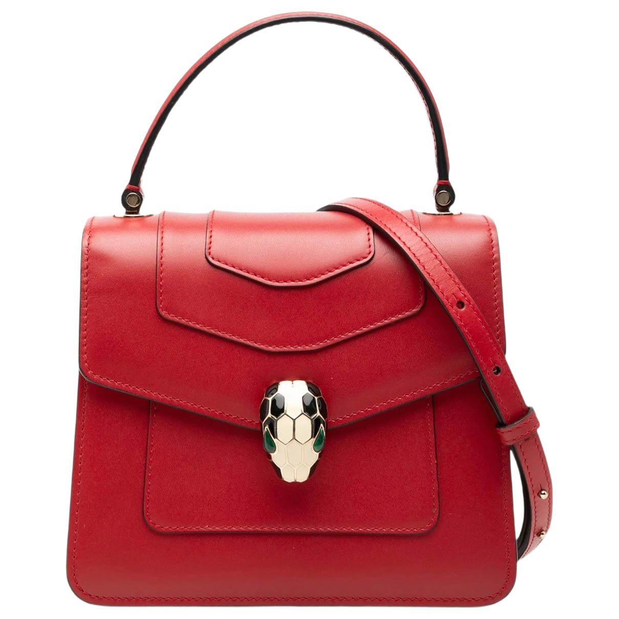 Serpenti leather handbag