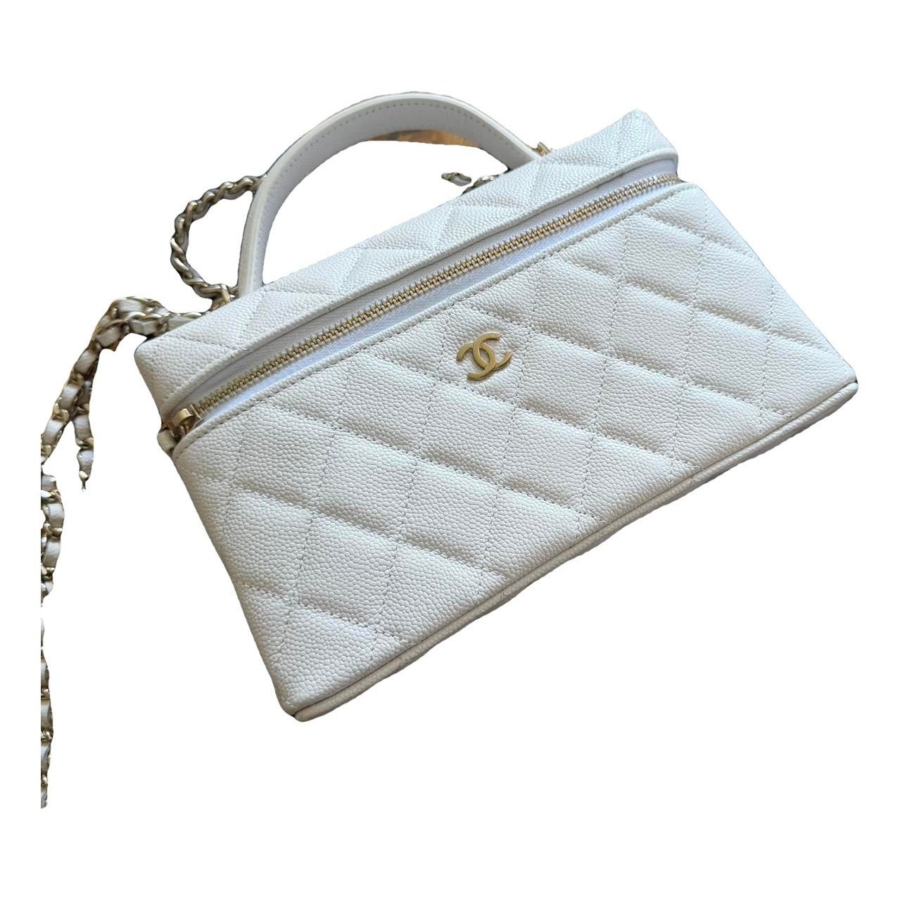 Vanity leather handbag