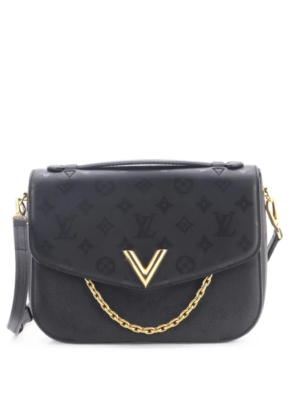 Very Messenger Monogram Leather shoulder bag